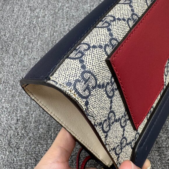 GUCCI Padlock Brown & Black Small Canvas Shoulder Bag 650-080825 - Picture 7 of 14